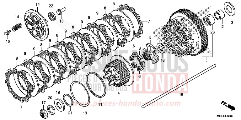 KUPPLUNG de CB1100 ABS GRAPHITE BLACK (NHB01) 2014